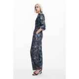 Desigual Jumpsuit Sena - 2031 GRIS Metal - Zwart