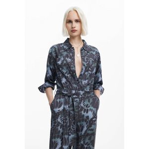 Desigual Jumpsuit Sena - 2031 GRIS Metal - Zwart