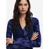 Jurkje - V-hals - 3/4 Lengte - Lange Mouw - Normale Pasvorm