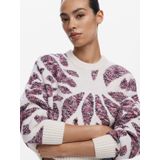 Desigual - Dames Knitwear - Bordeaux - Mix van Polyester Viscose Acryl Lycra