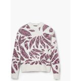 Desigual - Dames Knitwear - Bordeaux - Mix van Polyester Viscose Acryl Lycra