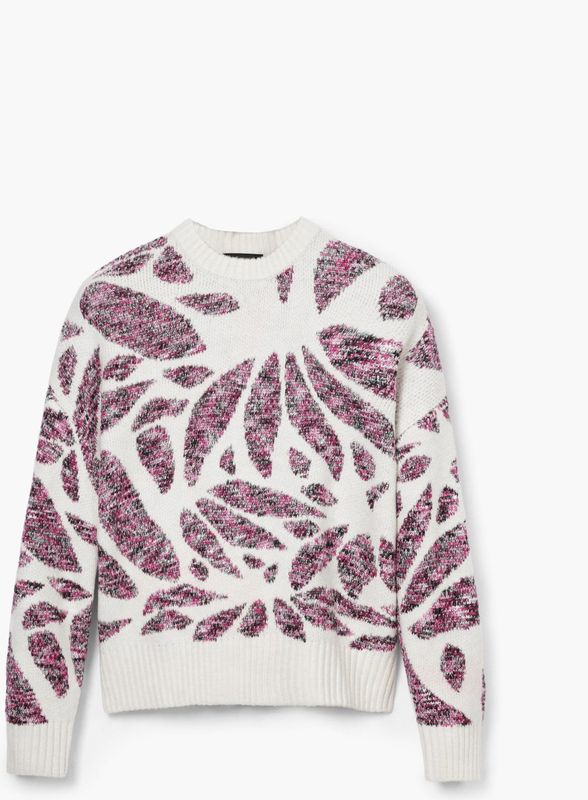 Desigual - Dames Knitwear - Bordeaux - Mix van Polyester Viscose Acryl Lycra