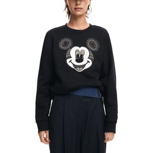Sweatshirt Met Lange Mouwen Met Zwarte Print