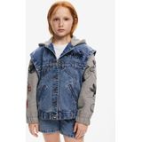 Desigual - Minnie - Jeansjas - Met Capuchon - Voor Meisjes