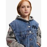 Desigual - Minnie - Jeansjas - Met Capuchon - Voor Meisjes