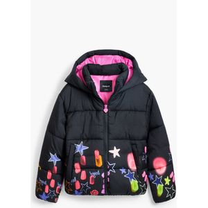 Desigual gewatteerde jas zwart