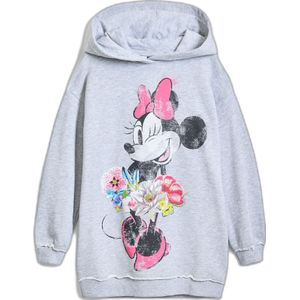 Desigual Minnie Mouse hoodie grijs melange