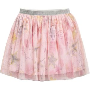 Desigual - Korte Rok - Roze - Semi-transparant - Polyester
