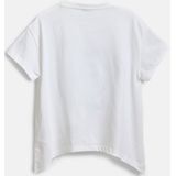 Desigual - T-shirt - Katoen - Hartprint met Strass-steentjes