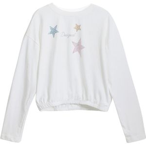 Desigual TS_Daisy T-shirt voor meisjes, Wit, 12 Jaren
