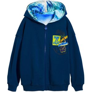 Desigual Sweat_Ocean sweatshirt voor kinderen, Blauw, 8 jaar