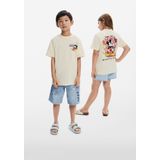 Desigual - Mickey Mouse T-shirt - Korte Mouwen - Katoen