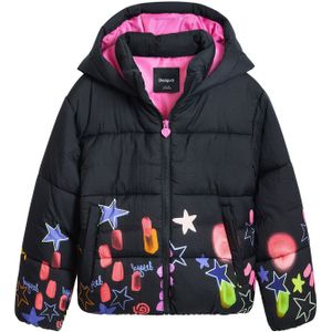 Desigual gewatteerde jas zwart