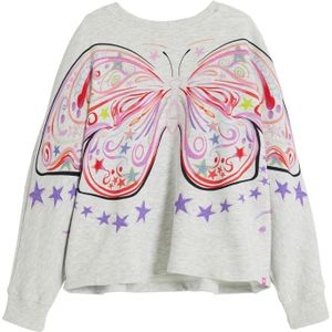 Desigual - Sweater - Ecru - Voor Meisjes - Ronde Hals - Lange Wijde Mouwen