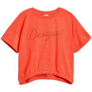 Desigual T-shirt rood met glitter