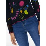 Longsleeve - Motiefprint - Knitwear - Normale Pasvorm - Lange Mouw