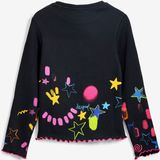 Longsleeve - Motiefprint - Knitwear - Normale Pasvorm - Lange Mouw