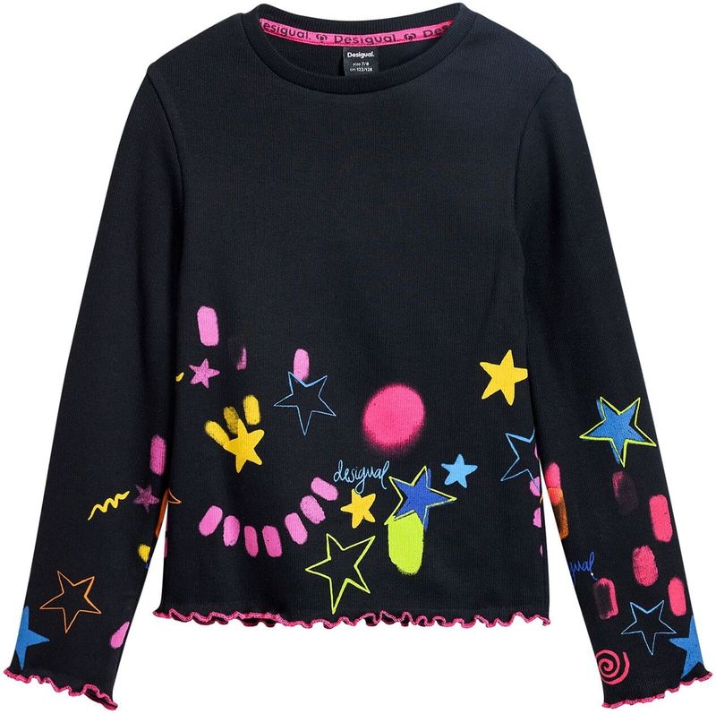 Longsleeve - Motiefprint - Knitwear - Normale Pasvorm - Lange Mouw