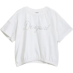 Desigual TS_Sky T-shirt voor meisjes, Wit, 8 Jaren