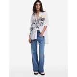 Desigual - Blouse - Wit - 100% Viscose