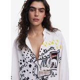 Desigual - Blouse - Wit - 100% Viscose