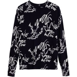 Desigual, Dames, Truien, Zwart, Maat: S Viscose,