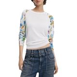 Desigual - Jers_leknes - Dames Sweatshirt - Wit