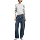 Desigual - Jers_leknes - Dames Sweatshirt - Wit