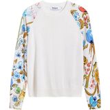 Desigual - Jers_leknes - Dames Sweatshirt - Wit