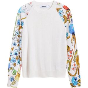 Desigual - Jers_leknes - Dames Sweatshirt - Wit