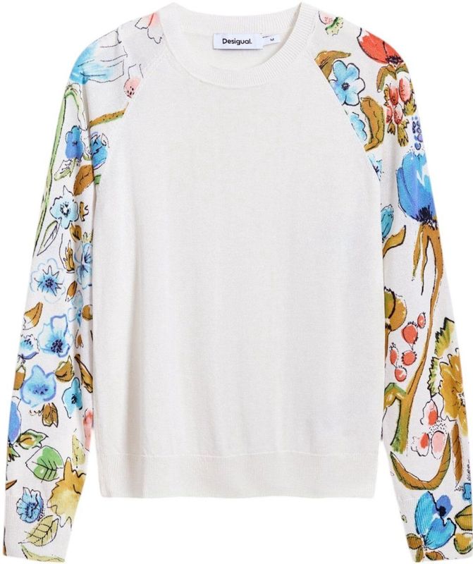 Desigual - Jers_leknes - Dames Sweatshirt - Wit