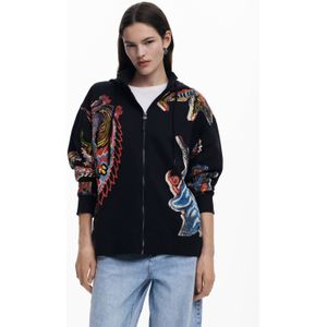 About you - Sweatvest - Capuchon - Paisley Motief - Lange Mouwen