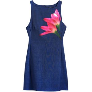 Desigual - Korte Jurk - Blauw - Polyester