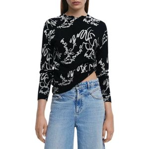 Desigual - Trui - Zwart/Wit - Gebreide Truien