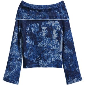 Desigual - Gebreide Trui - Off Shoulder - Vleermuismouwen - Viscose en Polyester