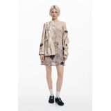 Desigual - Zomerjurk - Crème - Mouwloos - Korte Jurk