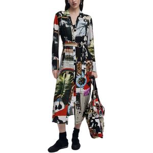Desigual - Knoopjurk - Veelkleurig - 100% Viscose - Lente/Zomer Collectie