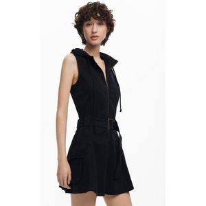 Desigual - Utility-stijl Jurk - Groen - Katoen - Met Cargozakken