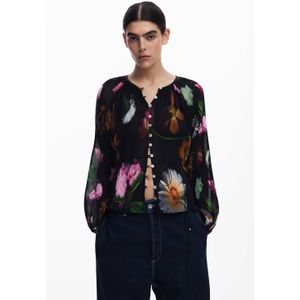 Desigual - Momo - Blouse - Multicolor - Vloeiende Stof