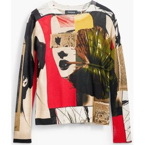 Desigual - Veelkleurige Longsleeve Top voor Dames - Viscose Mix