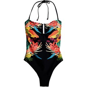 Badpak - Soft Cup - Halterbandjes - Patroon in Lichte Stof