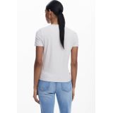 Desigual - LOVE DSGL - T-shirt - Wit