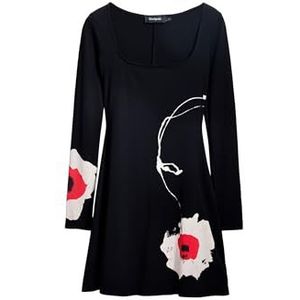 Desigual - Dames Midi Jurk - Zwart - Lente/Zomer