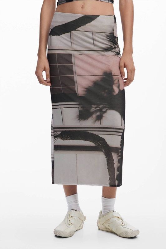 Desigual - Shelley - Damesjupe - Multicolor - Viscose