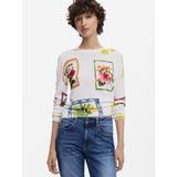 Desigual - Pullover - Ecru - Viscose - Fijn Gebreid