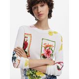Desigual - Pullover - Ecru - Viscose - Fijn Gebreid