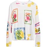 Desigual - Pullover - Ecru - Viscose - Fijn Gebreid