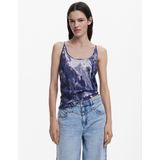 Haltertop - Motiefprint - Jersey - Ronde Hals - Mouwloos
