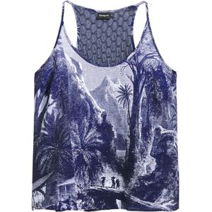 Haltertop - Motiefprint - Jersey - Ronde Hals - Mouwloos