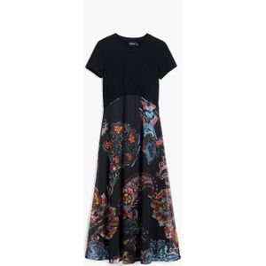 Desigual - Dames Jurk - Veelkleurig - Lange Midi-Jurk van Polyester
